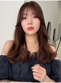 イメチェン/フェミニンロング/似合わせカット/ワイドバング_1
