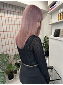 イメチェン/ホワイトブロンド/外ハネボブ/美髪/渋谷
