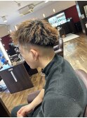 アップバング スキンフェード