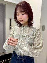 キラーナセンダイ(KiRANA SENDAI)&nbsp;ベリーピンク×軽やかレイヤーボブ