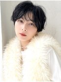 【La fith】マッシュショート×黒髪×シースルーバング