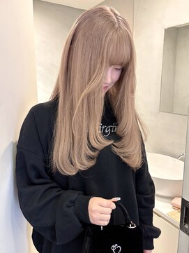 ペレ アネックス 大阪梅田茶屋町店(PELE ANNEX) ホワイトグレージュ/デジタルパーマ/フェザーパーマ/梅田