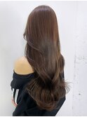 ロング韓国ヘアくびれヘア美髪顔周りレイヤー_ba544242