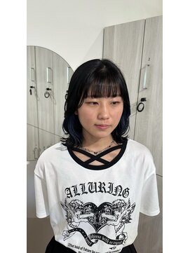 ヤテ(yate') イヤリングブルーカラー