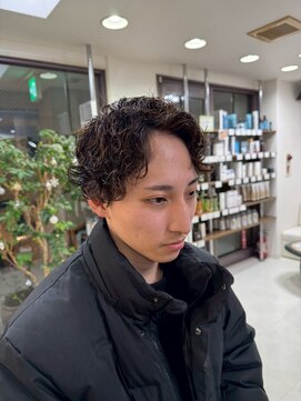 ヘアーオーパス メンズショートパーマ
