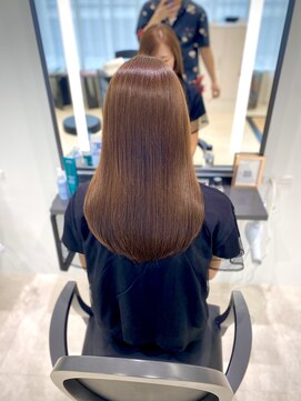 メゾンブラン 川西阪急店(Maison Blanc) 川西髪質改善ヘアカラーオリーブベージュ