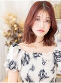大人美人ひし形ミディアム艶感バーガンディa上尾20代30代40代