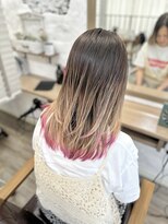 ラウラアンドロー(LAURA&RO)&nbsp;ミルクティーベージュダブルカラーインナーカラーケアブリーチ