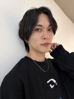 リリット(ReLit) メンズハイライトフェザーパーマラウンドマッシュ無造作マッシュ