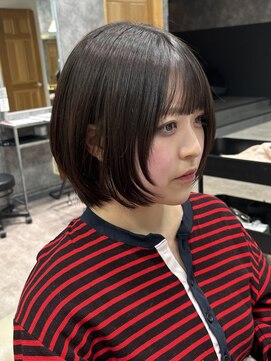 フォンド 津田沼(fond.) 着物ヘア/大人ガーリー/ダークアッシュ/似合わせカット/津田沼