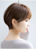 前髪あり大人小顔ショートボブ 30代40代50代【AIN.表参道】川原