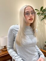 ハーパーズ 渋谷(harpers)&nbsp;ホワイトブロンドフェイスレイヤーカット