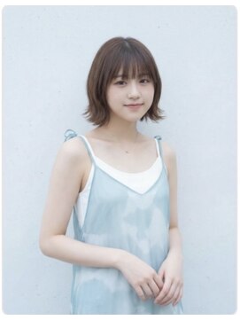 ブロッサム 東久留米店(Blossom) 春◎切りっぱなし外ハネミディ×韓国風レイヤー小顔ヘア