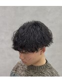 波巻きパーマ