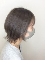 ニューヨークニューヨーク 南草津店(NYNY) 外ハネミディxナチュラルハイライトxグレージュ