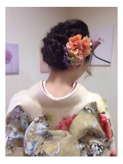 結納 和装 アップ ヘアセット