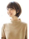 【３０代４０代】大人女性に人気なシルエットボブ