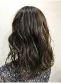 【ALIUS 池袋 小川真一】カーキベージュ セミロング