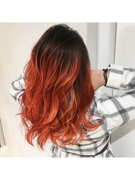 アディション 渋谷(ADITION) 【ADITION渋谷】オレンジバレイヤージュカラー！