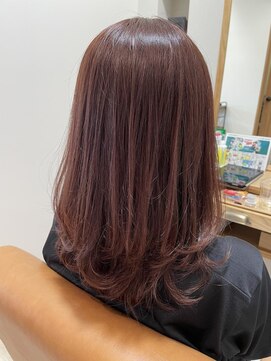 リール ヘアー 箱崎店(rire hair) 淡い系カラー！モーブピンク