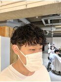 メンズカットパーマ波巻ツイストスパイラルパーマ札幌大通