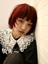 テトヘアー(teto hair) ウルフ　デザイン　レッド