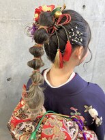 ヘアー アイス 御器所本店(HAIR ICI) 大人気20代30代◎毛先グレージュカラー玉ねぎヘアアレンジ