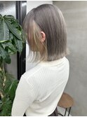 グレー×ブロンドインナー