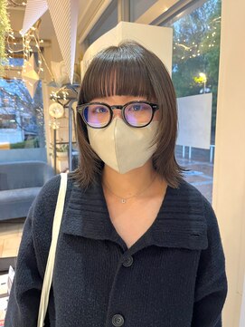 ソワン ドゥ ブレス 高の原店(soin de brace) 外はねボブ×顔まわりレイヤー/レディース/小顔