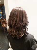 ユウヘアー 本山店(U Hair) 30代/40代/50代/アースカラー<UHair>ミディアムレイヤー
