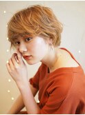 ハイトーンマッシュショート