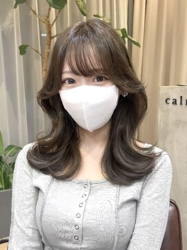 カルナ バイ エルモ(calna by ELMO) くびれヘア 韓国ヘア オリーブベージュ