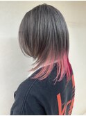 ウルフ&シルバーカラー&インナーカラー２色
