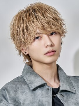 オーシャントーキョー 渋谷神南(OCEAN TOKYO) ハイトーンミルクティーショートウルフ韓国ブリーチ