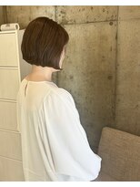 エクレ(eclet)&nbsp;くせ毛を活かす★シンプルボブ♪stylist 清水