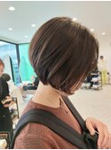 【溝の口美容室Cam by neolive】ショートボブ・ベージュ☆小顔