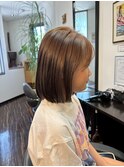 切りっぱなしボブ