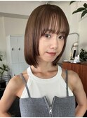 レイヤーカット　フェイスレイヤー　レイヤーボブ