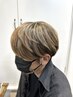 【3Dカラー】メンズカット＋ハイライトorローライト＋全体ワンカラー