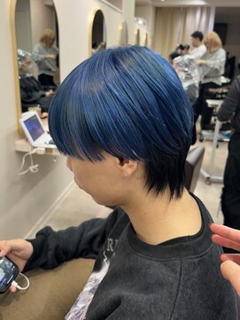 フェイス 石川町 (FACE) ブルー×ブラック/メンズマッシュ/エンドウ