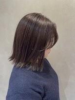 ウル(uru) ☆お客様style☆ラベンダーカラー/顔まわりレイヤーボブ