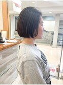 【morio】札幌ボブ 大人かわいいぱつっと切りっぱなしボブ