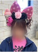 ボブの盛り髪スタイル