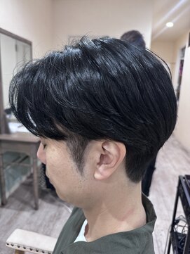 ラボヌールヘアーノーブル 新越谷店(La Bonheur hair noble) 極上髪質改善/ブラックカラー/ハンサムショート【美髪】