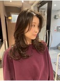レイヤーカット　ミディアム