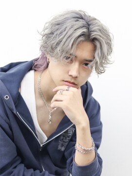 トゥルークリエイション 渋谷(True Creation SHIBUYA) メンズセンターパートウルフ無造作