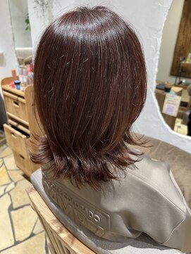 30代40代/ひし形ソフトウルフ簡単まとまるツヤ髪