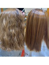 レクタ(recta)&nbsp;酸性ストレートパーマビフォーアフター