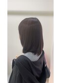 髪質改善ストレートで叶える自然な艶ボブ