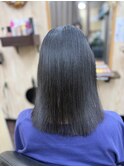 まとまらない髪ミディアム｜改善ストレート